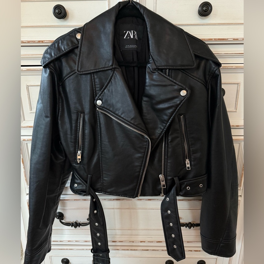 Zara leather jacket